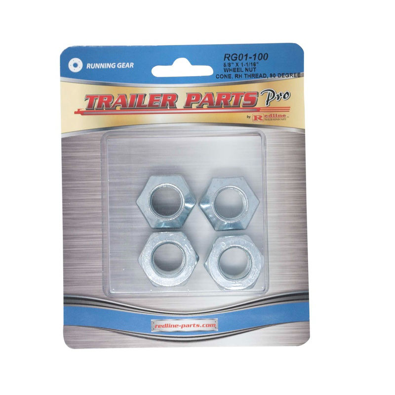 Trailer Parts Pro Wheel Nut, 90° Cone, 5/8