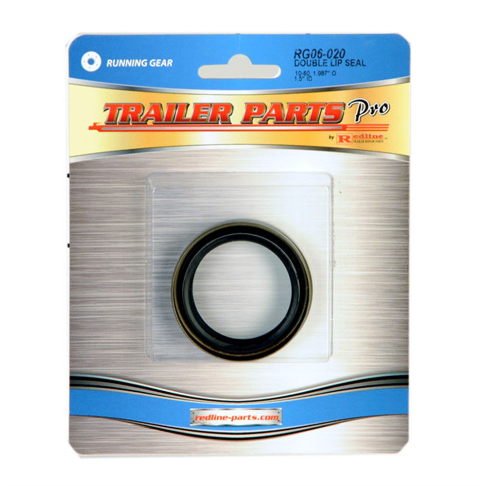 Trailer Axle Seal Kit, 2.2K Axles, E-Z Lube, 1.500" ID x 1.987" OD, Double Lip, Qty 2