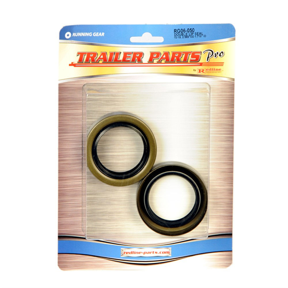 Trailer Axle Seal Kit, 3.5K Axles E-Z Lube, 1.719" ID x 2.565" OD, Double Lip, Qty 2