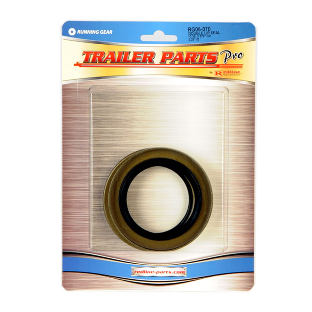 Trailer Axle Seal Kit, 5.2K - 7K Axles, 2.250" Seal, E-Z Lube, 2.250" ID x 3.376" OD, Double Lip, Qty 2