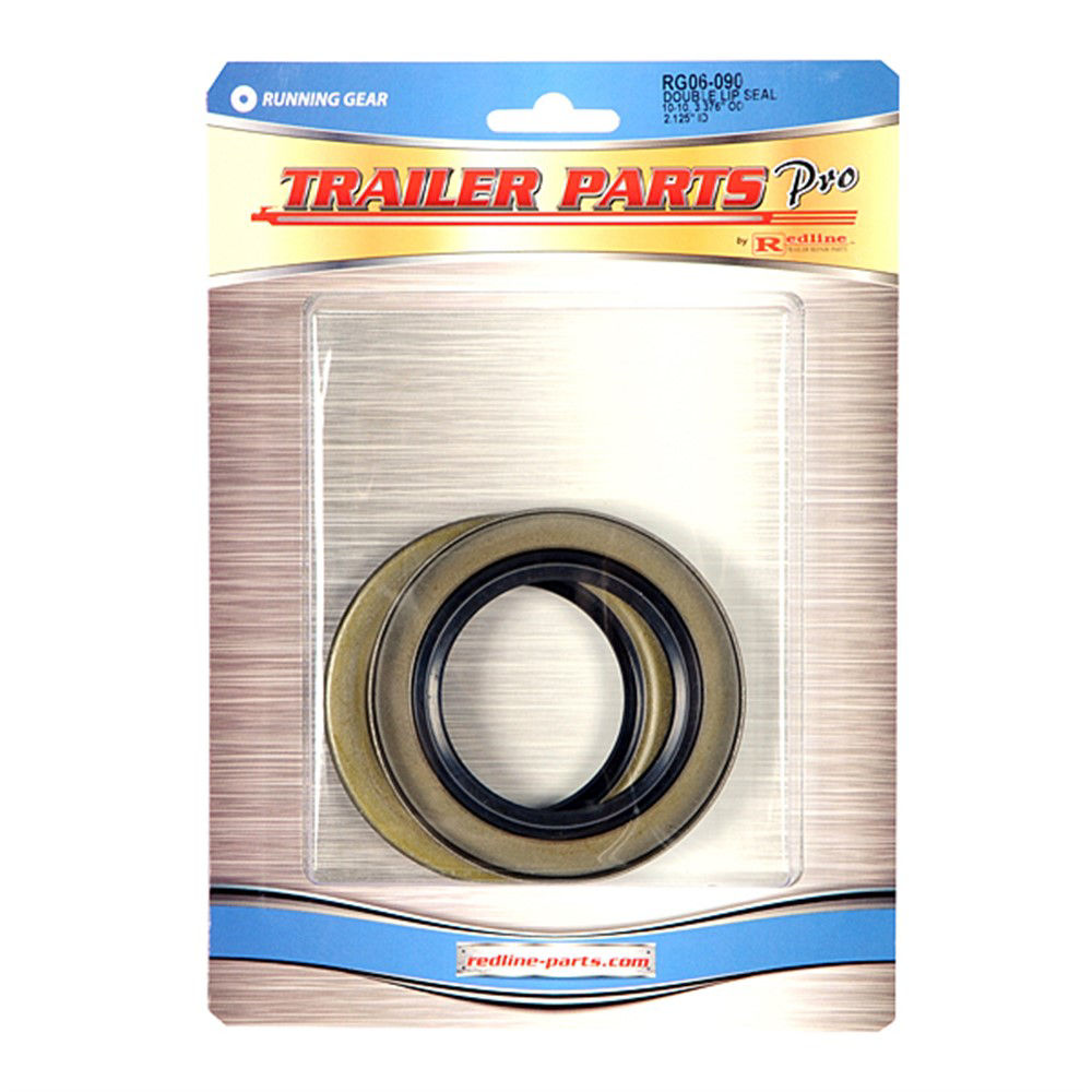 Trailer Axle Seal Kit, 5.2K - 7K Axles, 2.125" Seal, E-Z Lube, 2.125" ID x 3.376" OD, Double Lip, Qty 2