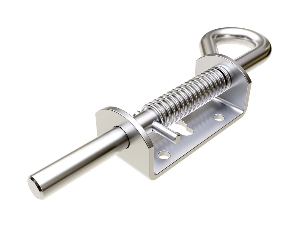 Spring Latch, Loop Handle, Stainless Spring 7/16