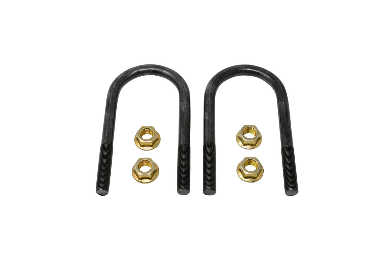 U-Bolt Kit for 2 3/8" Round Axle Tubes, 1/2"-20 U-Bolt Rod Diameter x 5 1/2" Long, Qty 2 U-Bolts and 4 Nuts