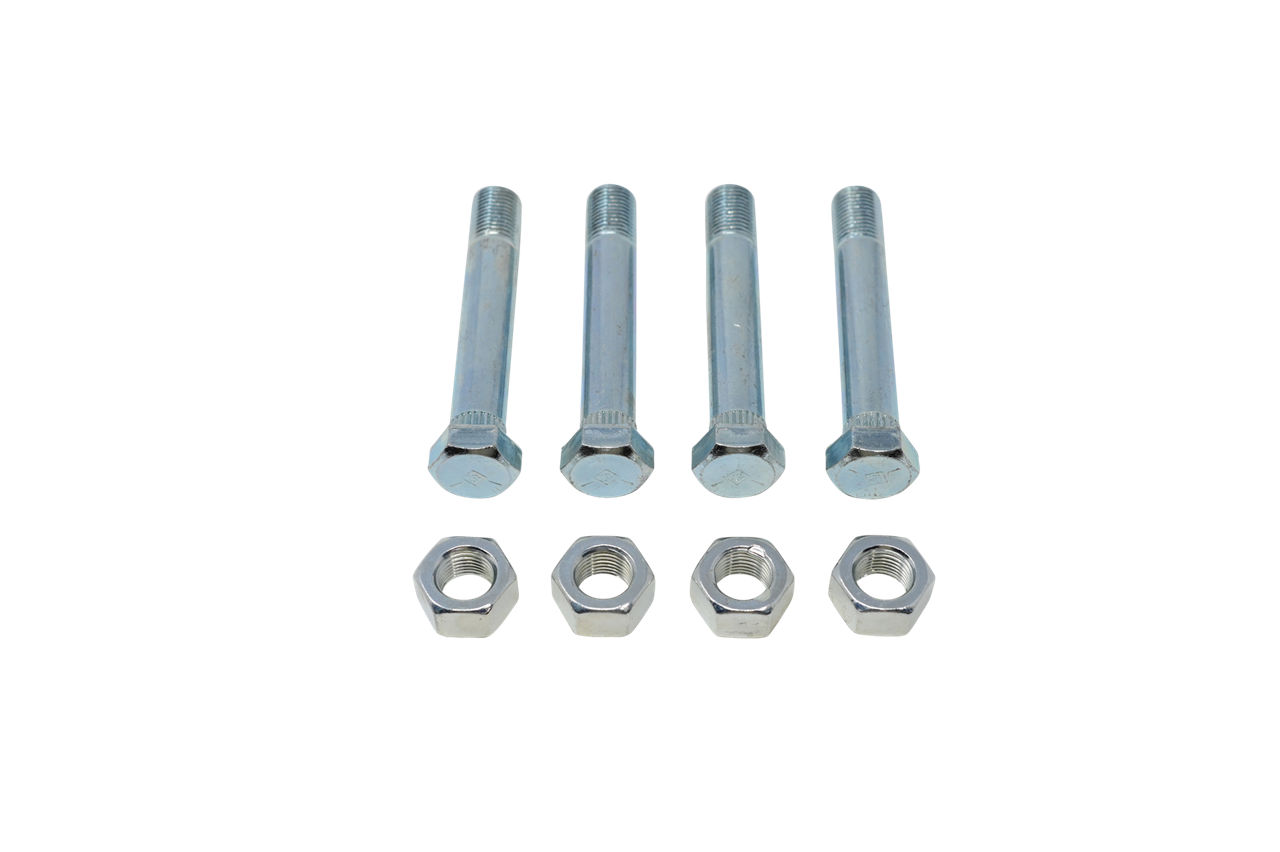 Shackle Bolt & Nut Kit 9/16"-18 x 3 1/2" 3.5K - 8K 2" Slipper Leaf Spring Suspension, Qty 4 Each