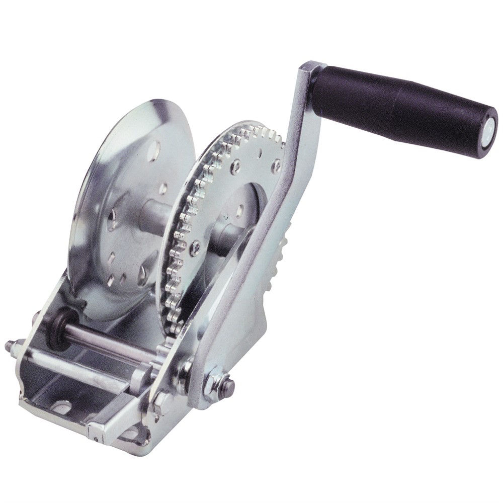 Fulton 1,100-Lbs Single Speed Zinc Plated Manual Hand Winch