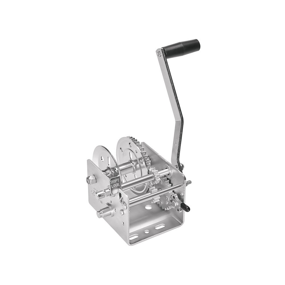 Fulton Two Speed T-Winch, 2,000 Lbs Capacity, 4.1:1 & 9.8:1 Gear Ratio, 2-Way, Hand Brake Sold Separate