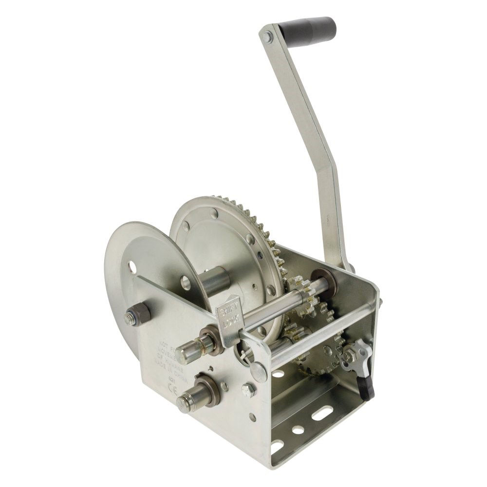 Fulton Two Speed T-Winch, 2,600 Lbs Capacity, 5.1:1 & 12.2:1 Gear Ratio, 2-Way, Hand Brake Included