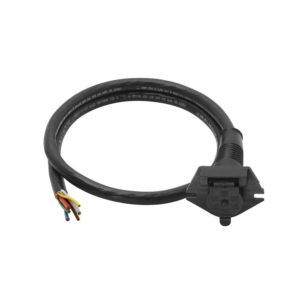 Plug Molded 6 Way 4' Veh Vehicle Cord (3)14 (3)10 Ga