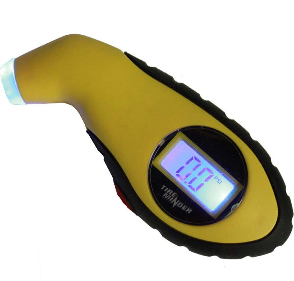 TireMinder, Sport Tire Gauge w/Light, Digital, 5-150psi