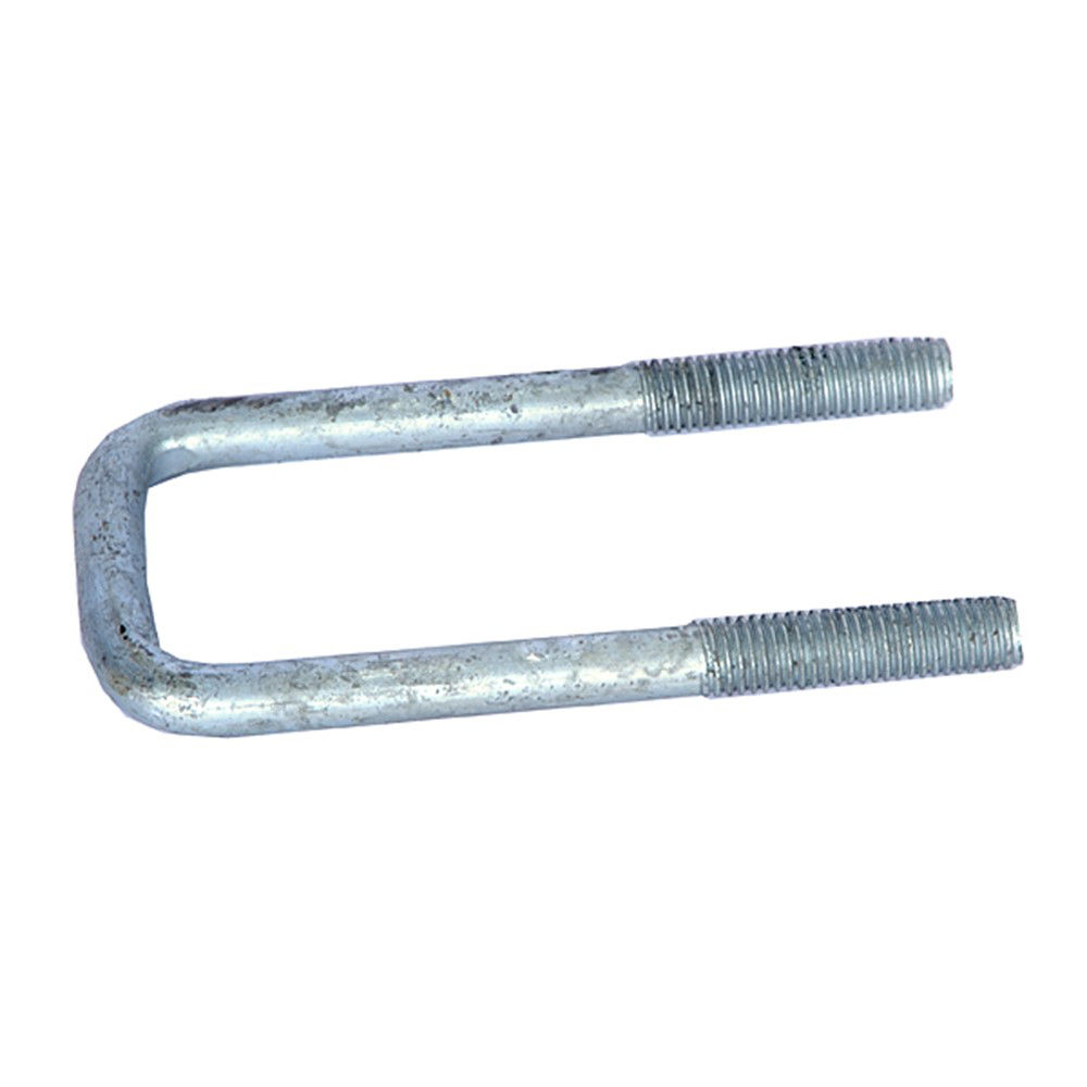 Square U-Bolt, Galvanized, 1/2