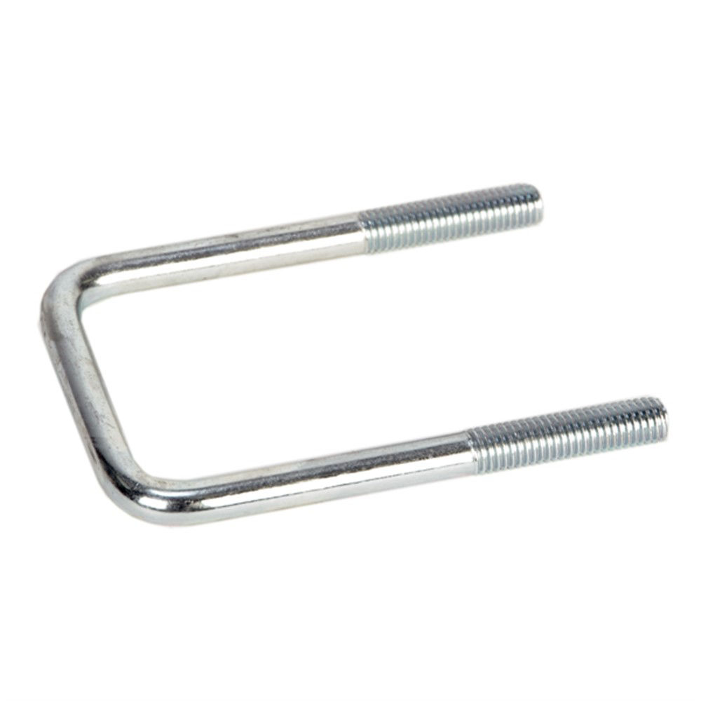 Zinc Square U-Bolt, 1/2"–13 Diameter, 5 1/4" L, 3 1/8" W, Bulk