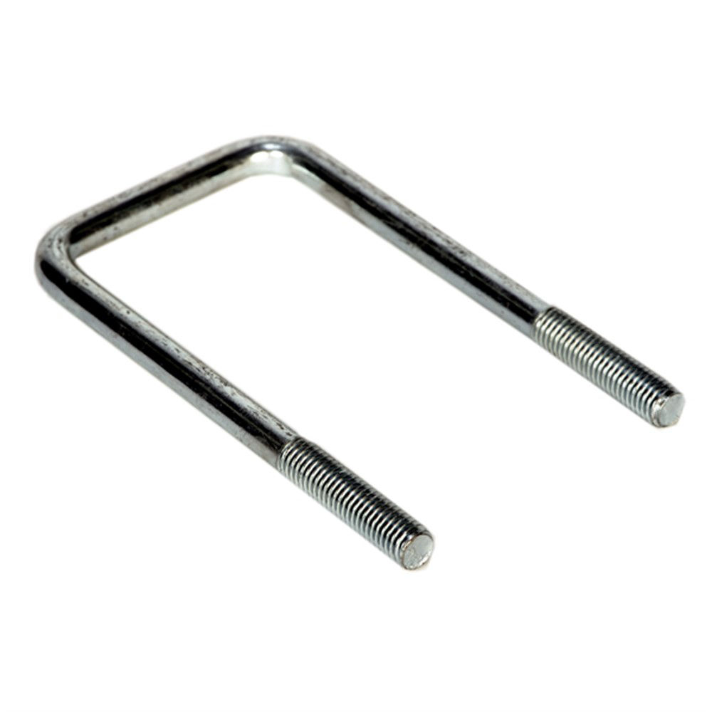 Zinc Square U-Bolt, 1/2"–13 Diameter, 6 1/2" L, 3 1/8" W, Bulk