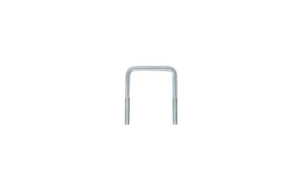 Zinc Square U-Bolt, 7/16"–14 Diameter, 4" L, 3 1/8" W, Bulk