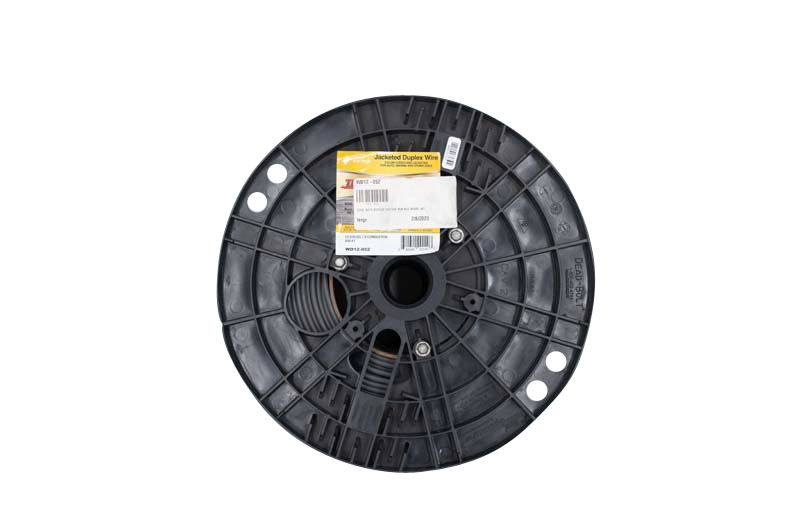 Jacketed Duplex Brake Wire, 12 Gauge, 2 Conductors, 500' Spool, Black & Blue in Gray Jacket