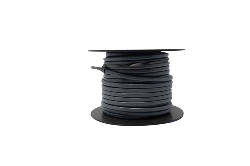 Jacketed Duplex Brake Wire, 16 Gauge, 2 Conductors, 100' Spool, Black & White in Gray Jacket