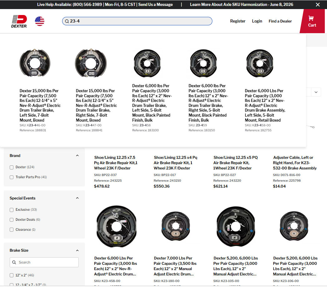 Finding parts — Search, Browse and Order Pad