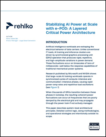 Thumbnail for the PDF: Stabilizing AI Power at Scale with e-POD