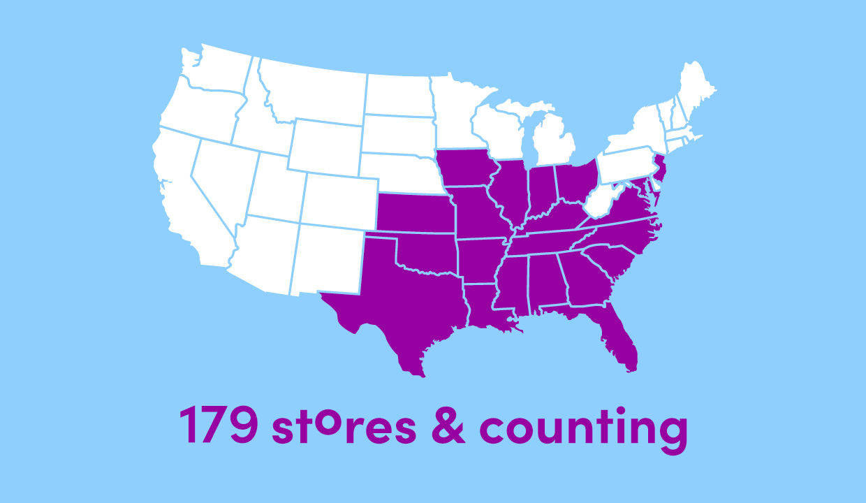 Image of store locator map