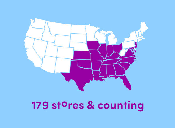 Image of store locator map