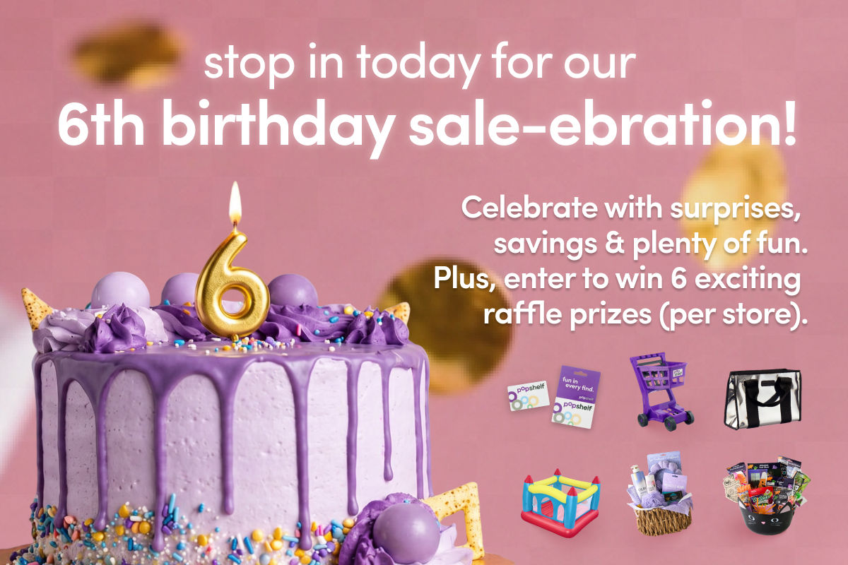 Join us in-store today for our 6th birthday celebration!