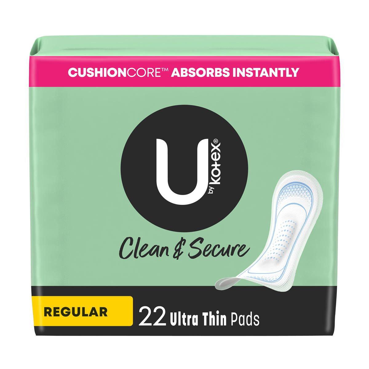 CAREFREE® Panty Liners, Regular, Unscented, 8 Hour Odor Control, 20ct