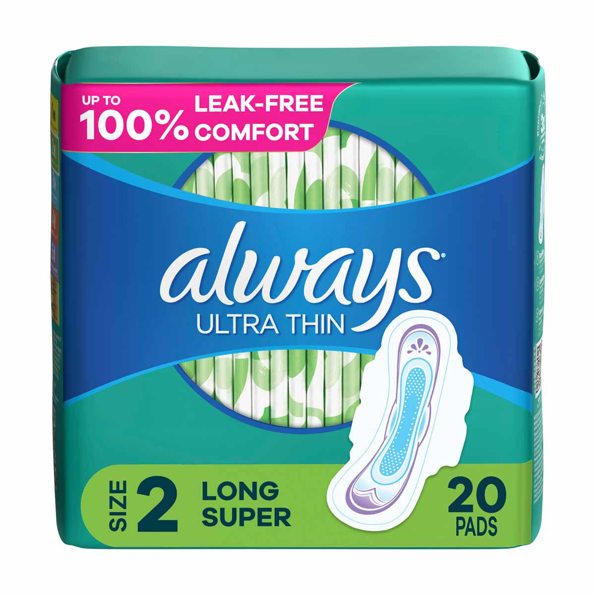 Always Infinity Feminine Pads with wings, Size 4, Overnight