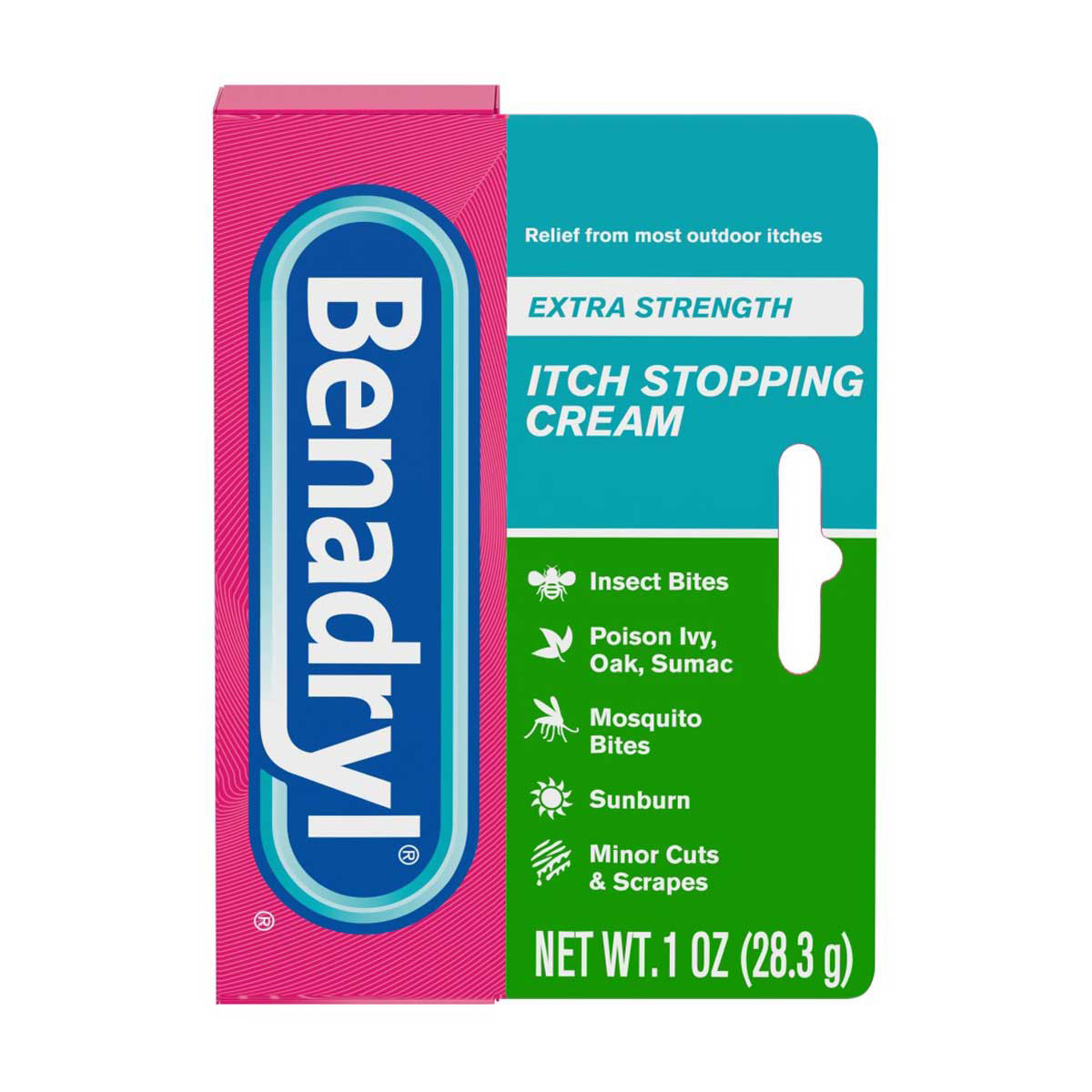 Benadryl Extra-Strength Itch Stopping Cream, 1 oz