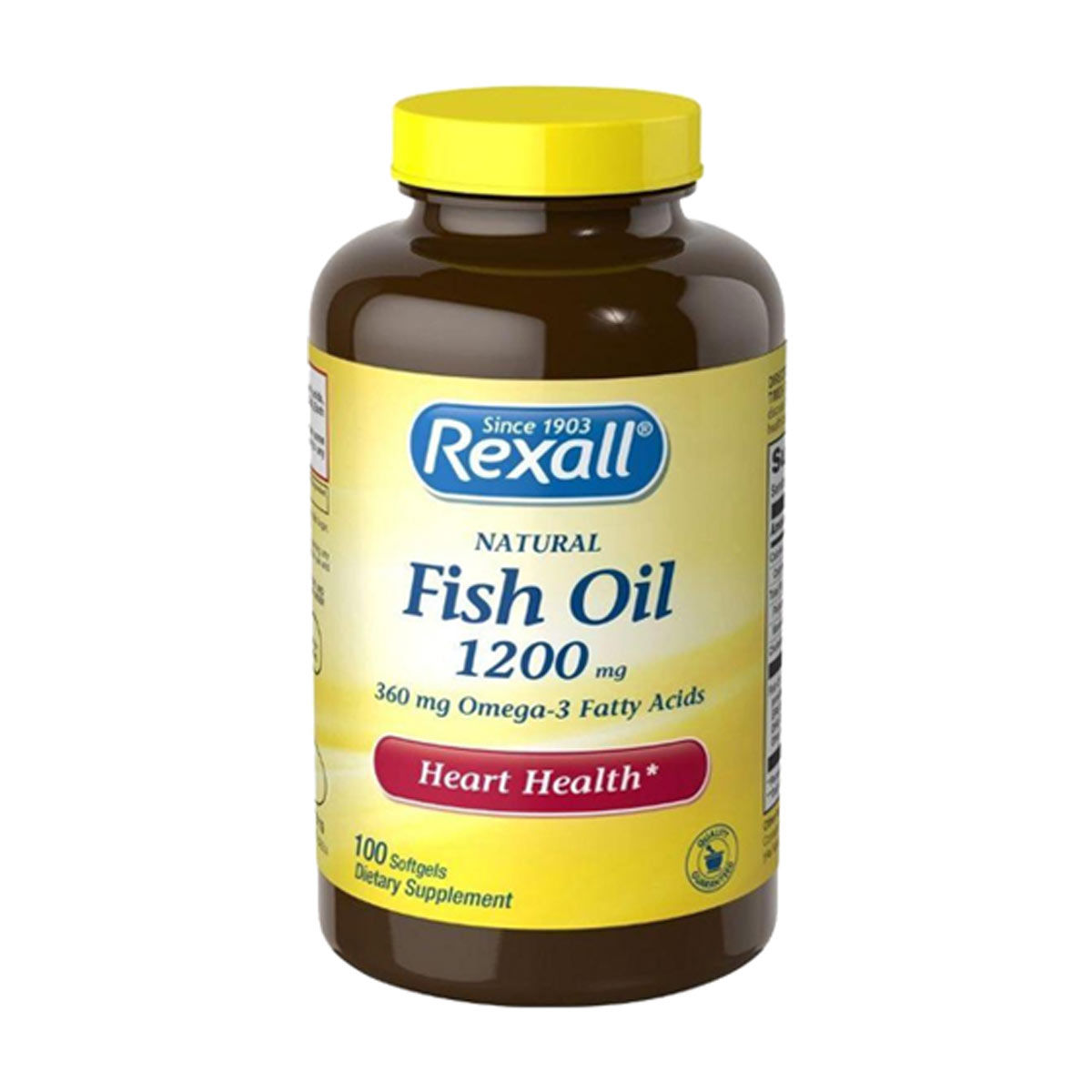 Rexall Fish Oil 1200 Mg Softgels 100 Ct