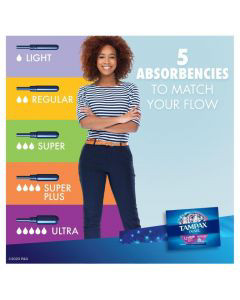 Tampax Pearl Tampons Ultra Absorbency With Leakguard Braid, Unscented, 18 Ct