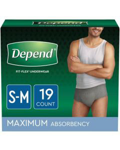 76 Count (4x 19ct) Assurance Men Incontinence Underwear Max