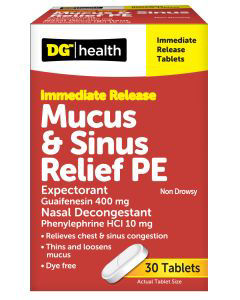 DG-Health-Mucus-&-Sinus-Relief-PE-Tablets,-30-ct