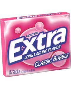 Extra-Classic-Bubble-Sugarfree-Gum,-Single-Pack
