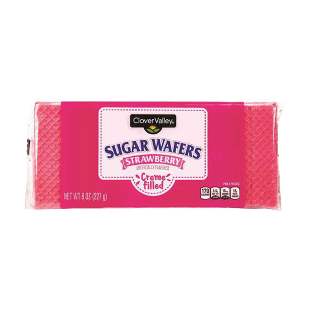 Clover-Valley-Strawberry-Sugar-Wafers,-8-oz