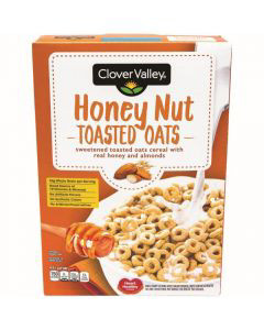 Clover Valley Honey Nut Toasted Oats Breakfast Cereal, 12.25 Oz