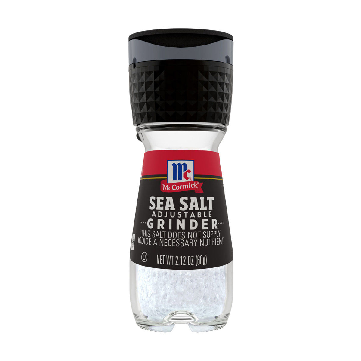 McCormick Sea Salt Grinder, 2.12 oz
