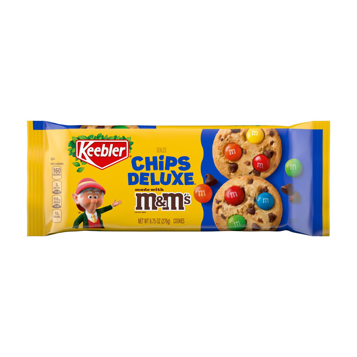 Keebler Chips Deluxe Chocolate Chip Cookies Made with M&M’s, 9.75 oz