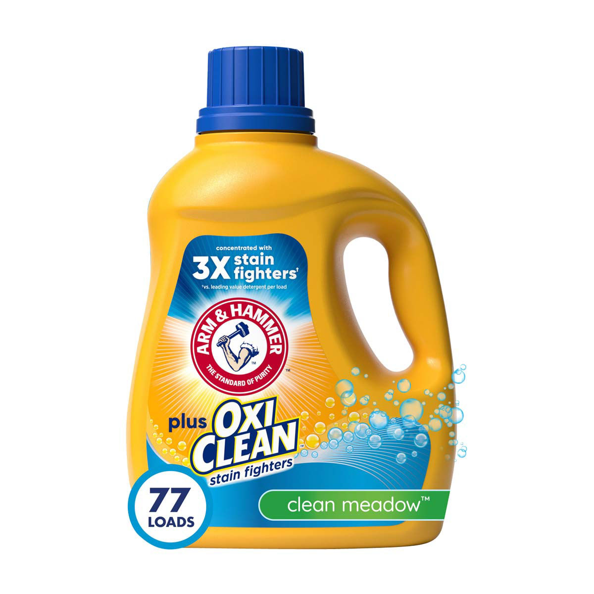 Arm-&-Hammer-Plus-OxiClean-Clean-Meadow-Liquid-Laundry-Detergent---77-Loads,-100.5-fl-oz