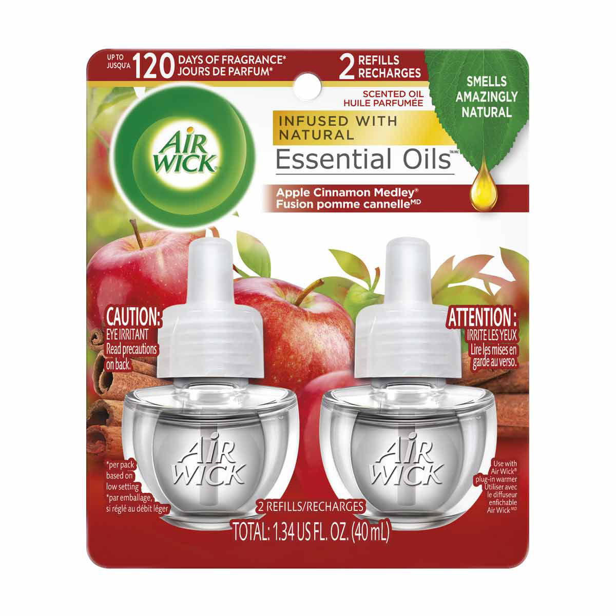 Air-Wick-Scented-Oil-Twin-Refill---Apple-Cinnamon-Medley,-2-ct