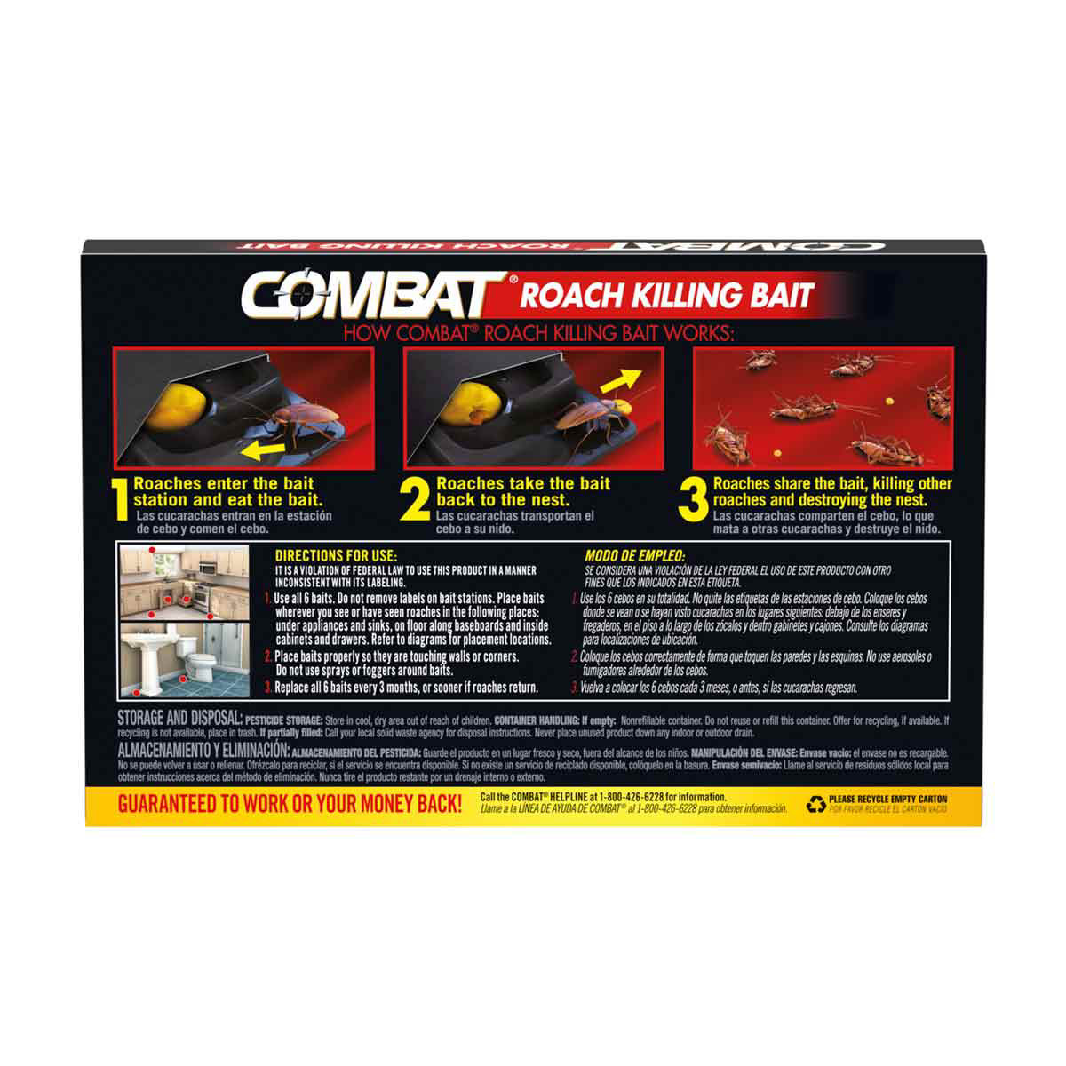 Combat Roach Bait 6pcs.  Order Online @ Tops Supermarket