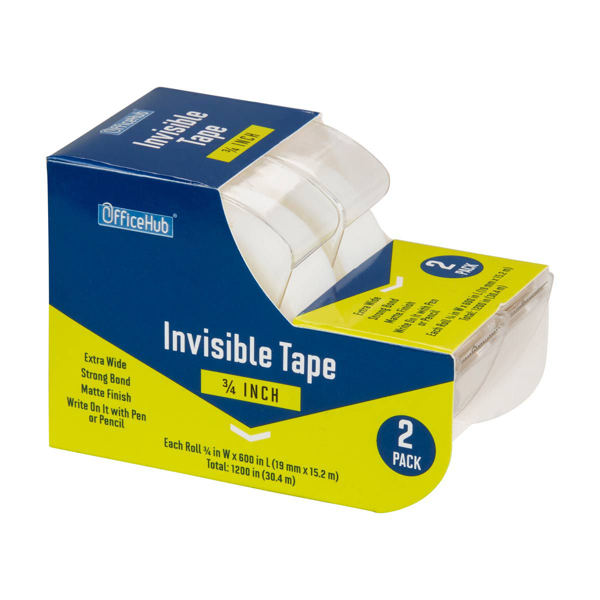 OfficeHub-Invisible-Tape-3/4-Inch,-2-pk