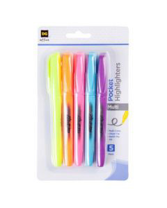 OfficeHub-Highlighters,-Chisel-Tip,-Multi-Color,-5-pk