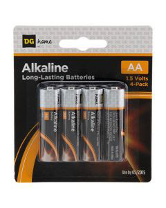 4-Pack AA batteries - Penlite Alkaline Longlife