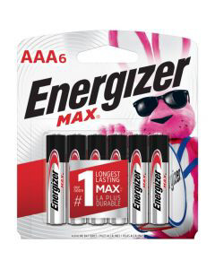 Energizer MAX AAA Alkaline Batteries, 6 ct