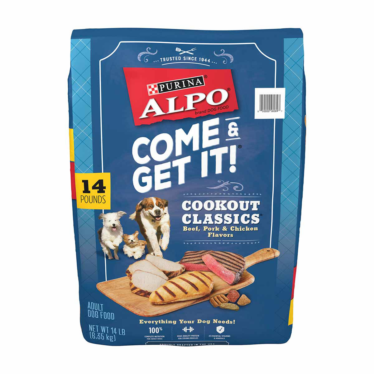 Alpo Come and Get It Cookout Classics Adult Dry Dog Food 14 lb Bag