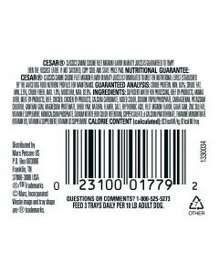 Cesar Classics Filet Mignon Flavor in Meaty Juices Wet Dog Food 3.5 oz