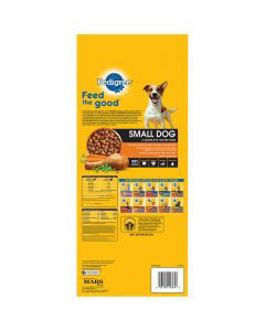 Pedigree Small Dog Adult Complete Nutrition Dry Dog Food Roasted Chicken Rice Vegetable 3.5 lb