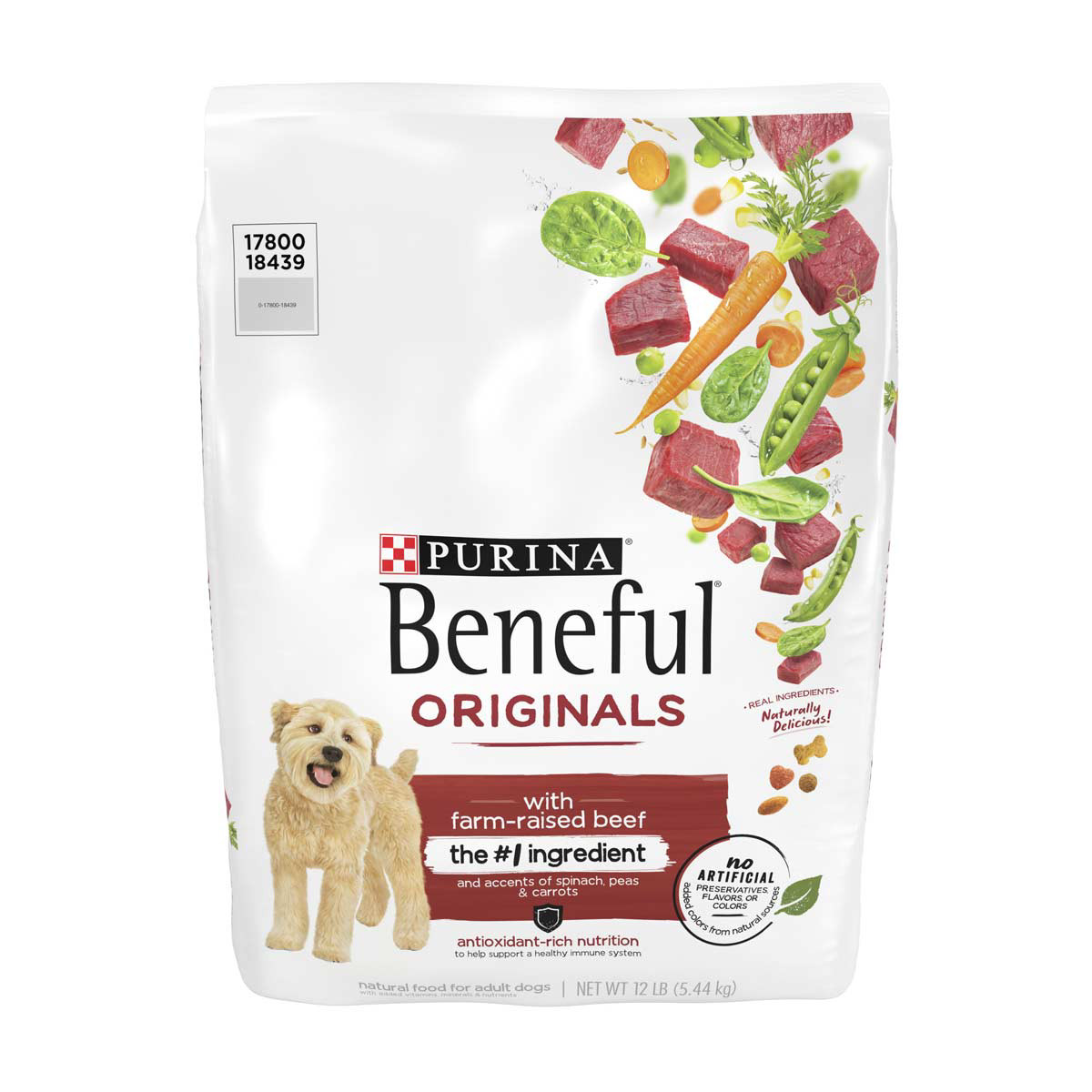 Beneful Originals with Farm Raised Beef Adult Dry Dog Food 12 lb Bag