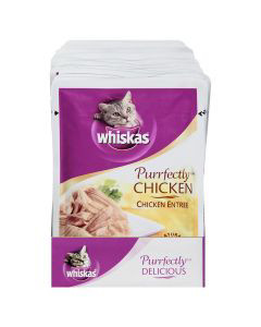 Whiskas Purrfectly Chicken Wet Cat Food Chicken Entree Flavor 3 oz