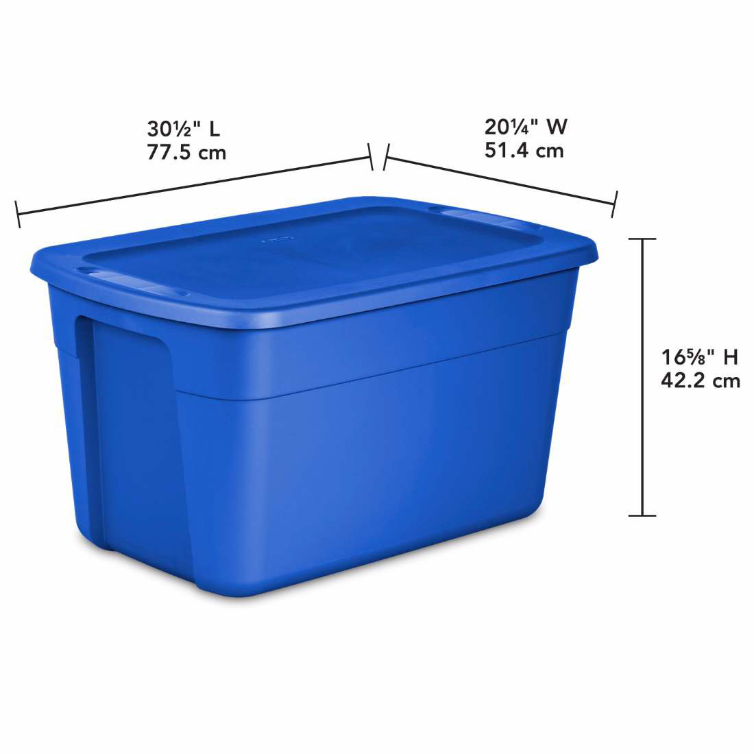 Sterilite 30 Gallon Tote Box Plast, BlåSterilite 30 Gallon Tote Box Plast, Blå  