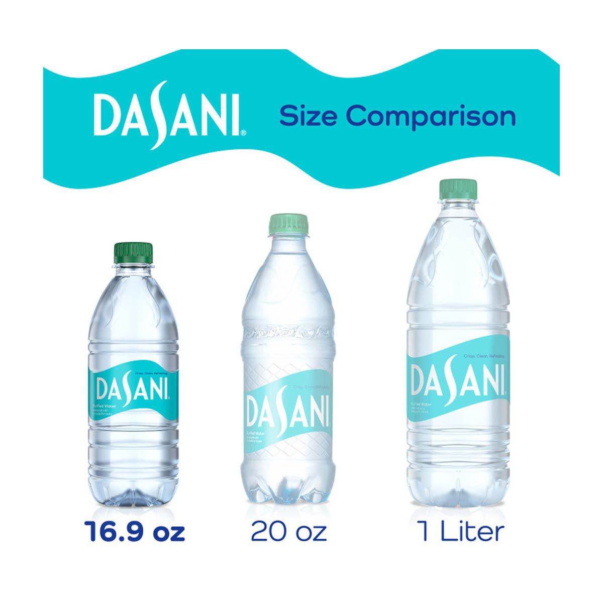 Dasani Purified Water Enhanced With Minerals, 16.9 Fl Oz - 24 Ct